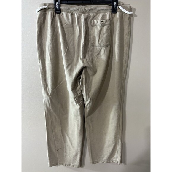 Oleg Cassini Sport Tan Lounge Sweatpants Relax Wide Leg Comfort Men XL - Picture 2 of 14